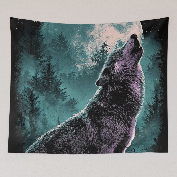 Item preview, Howl Under Cyan Moonlight designed and sold by Venon28.