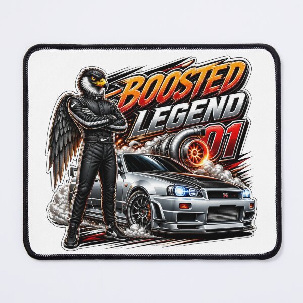 Item preview, Boosted Legend JDM Racing Graphic PNG | Turbo Drift Car Streetwear Design | Japanese Sports Car Sticker | Motorsport Enthusiast Gift designed and sold by Stylestickers55.