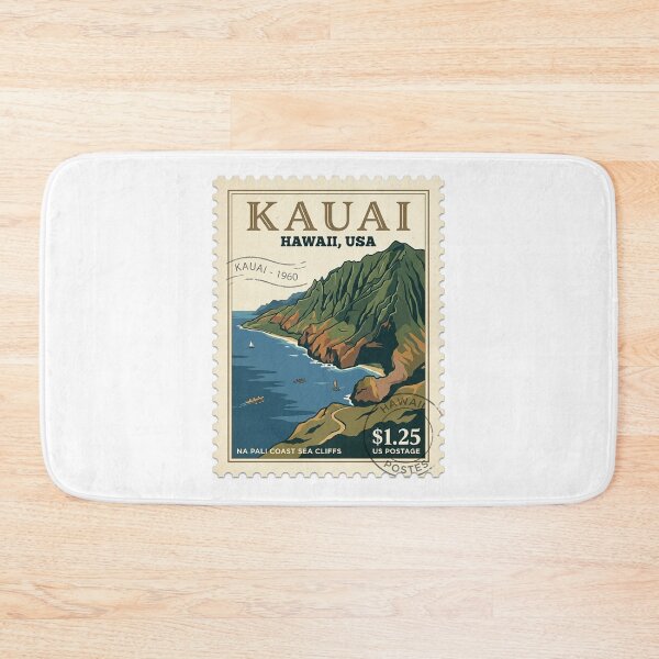 Item preview, Na Pali Coast Kauai Hawaii Vintage Travel Stamp designed and sold by k3rstman1.