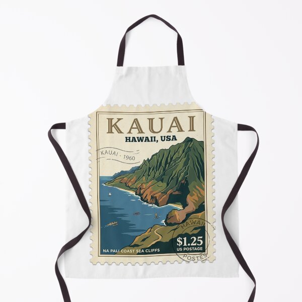 Item preview, Na Pali Coast Kauai Hawaii Vintage Travel Stamp designed and sold by k3rstman1.