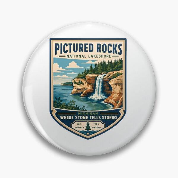 Item preview, Pictured Rocks National Lakeshore Michigan Where Stone Tells Stories Travel Hiking Explorer designed and sold by Simsimah26Parks.