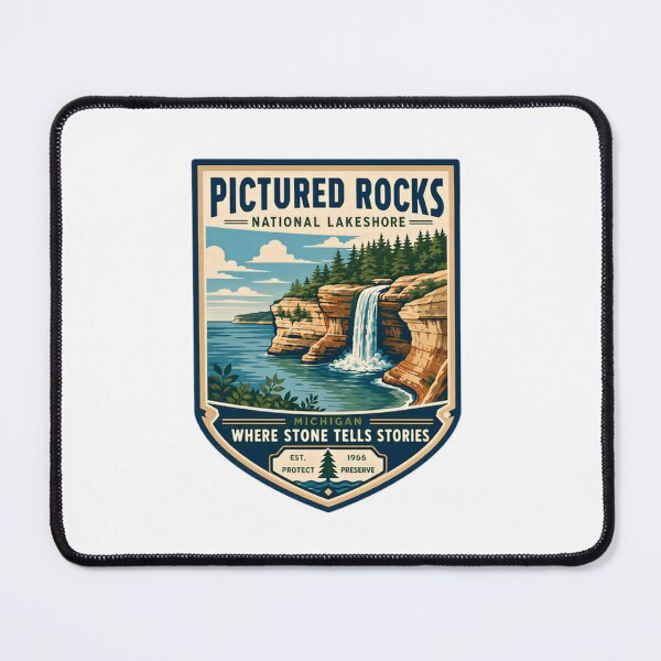 Item preview, Pictured Rocks National Lakeshore Michigan Where Stone Tells Stories Travel Hiking Explorer designed and sold by Simsimah26Parks.