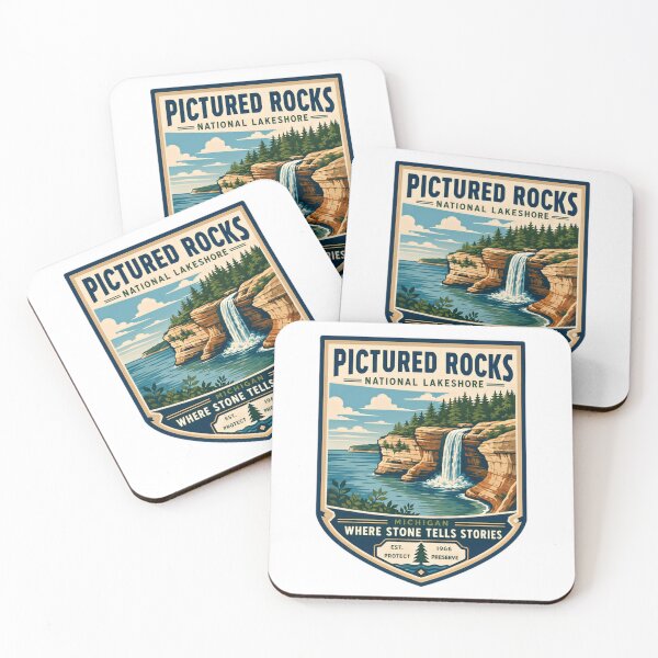 Item preview, Pictured Rocks National Lakeshore Michigan Where Stone Tells Stories Travel Hiking Explorer designed and sold by Simsimah26Parks.