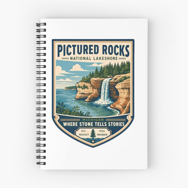 Item preview, Pictured Rocks National Lakeshore Michigan Where Stone Tells Stories Travel Hiking Explorer designed and sold by Simsimah26Parks.