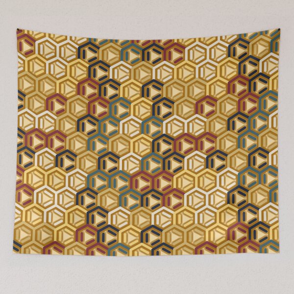 Item preview, Benzene Ring Abstract Geometric Pattern Classic designed and sold by TexSta.