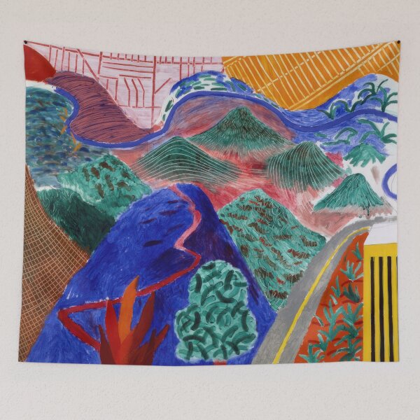 Item preview, David Hockney abstract, David Hockney art, David Hockney artist, David Hockney artwork, David Hockney beach, David Hockney blue, David Hockney brushstrokes designed and sold by Russemar.