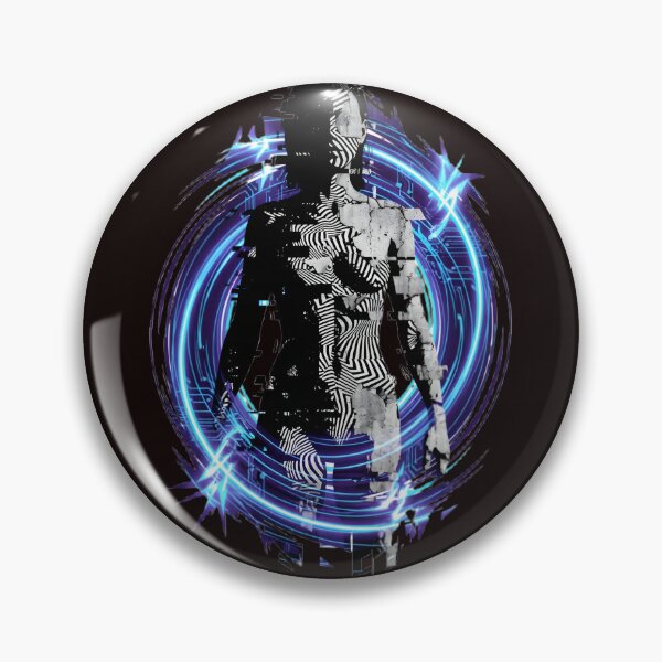 Item preview, Glitched Synthetic Human – Abstract AI Cyberpunk Digital Portrait designed and sold by UniqYou.