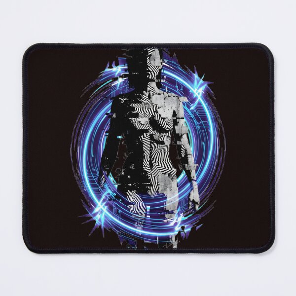 Item preview, Glitched Synthetic Human – Abstract AI Cyberpunk Digital Portrait designed and sold by UniqYou.