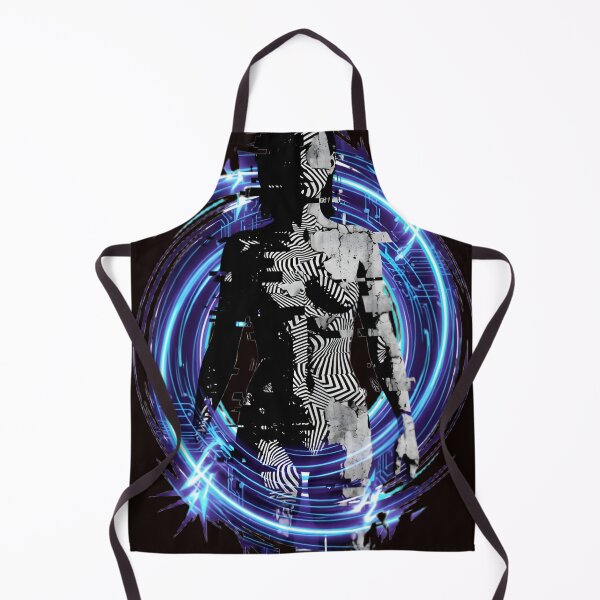 Item preview, Glitched Synthetic Human – Abstract AI Cyberpunk Digital Portrait designed and sold by UniqYou.