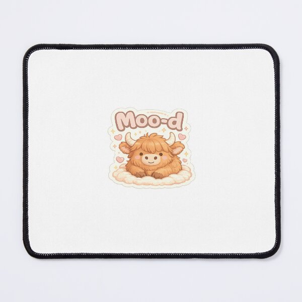 Item preview, Moo-d – Cute Highland Cow designed and sold by CozyMoodClub.