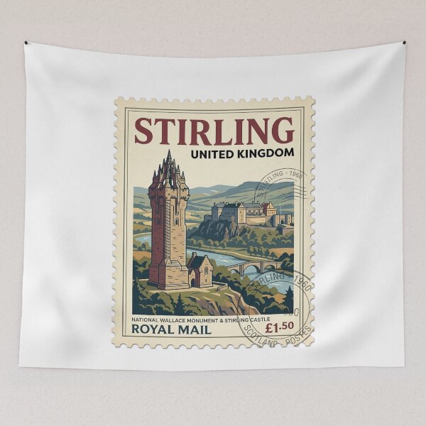 Item preview, National Wallace Monument Stirling Castle Travel Stamp designed and sold by k3rstman1.