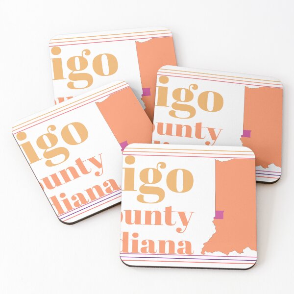 Item preview, Vigo County Indiana Highlighted on State Map designed and sold by TheIconSmith.