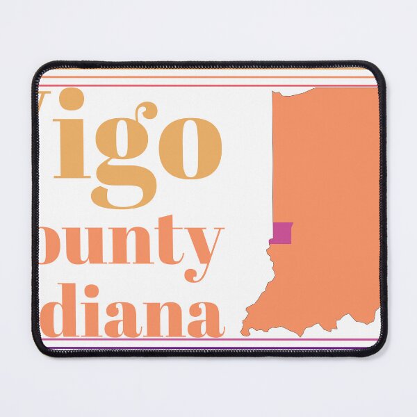 Item preview, Vigo County Indiana Highlighted on State Map designed and sold by TheIconSmith.