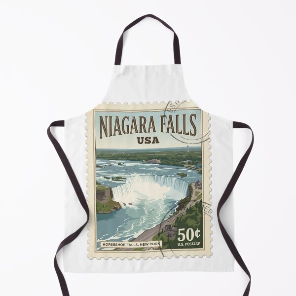 Item preview, Vintage Niagara Falls Horseshoe Falls Travel Stamp designed and sold by k3rstman1.
