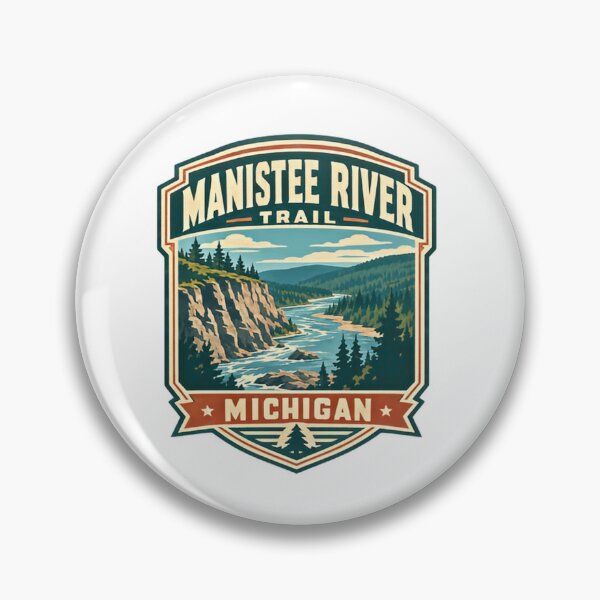 Artikelvorschau, Manistee River Trail, Michigan – Wandern für Outdoor-Abenteuer entworfen und verkauft von Simsimah26Parks.
