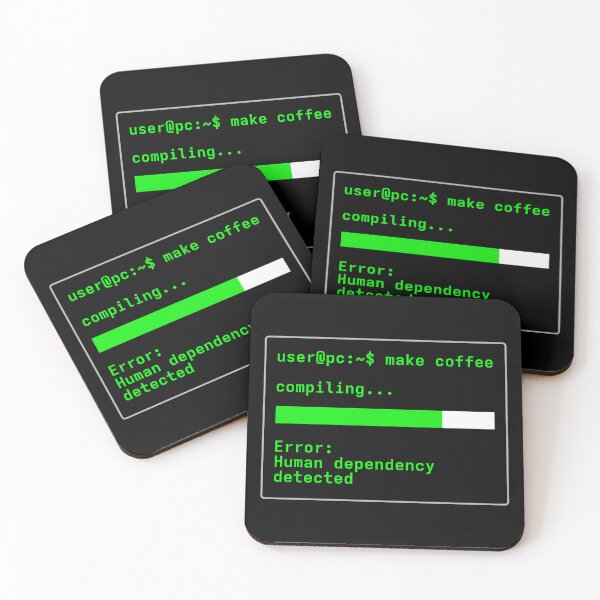 Item preview, Make coffee - compiling... error: human dependency detected designed and sold by LittleGreyMan2026.
