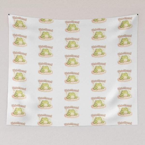 Item preview, Unbothered – Relaxed Cute Frog designed and sold by CozyMoodClub.