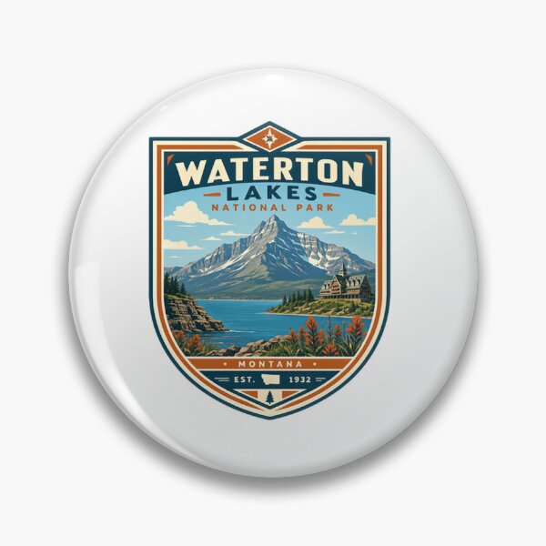Item preview, Waterton Lakes National Park Montana Travel Souvenir National Parks Hiking Adventure designed and sold by Simsimah26Parks.