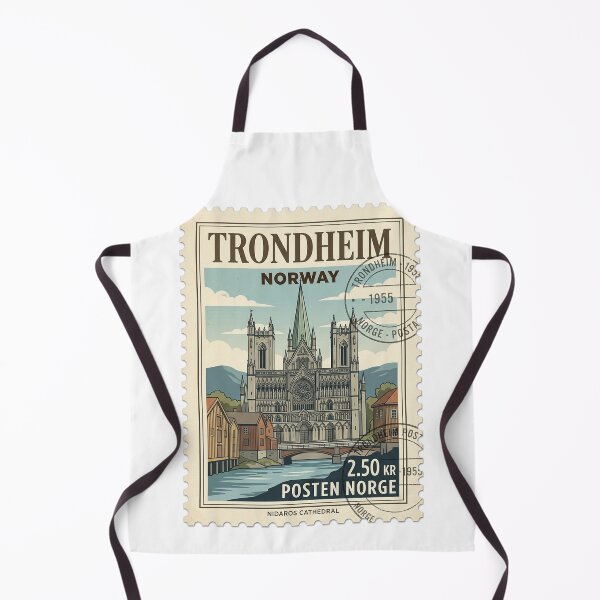 Item preview, Vintage Nidaros Cathedral Trondheim Norway Travel Stamp designed and sold by k3rstman1.