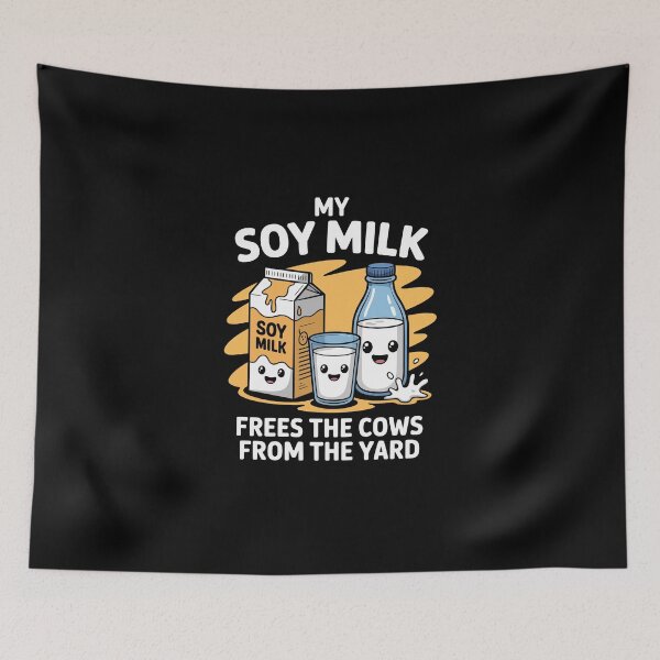 Item preview, MY SOY MILK FREES THE COWS FROM THE YARD designed and sold by jkrphoto.