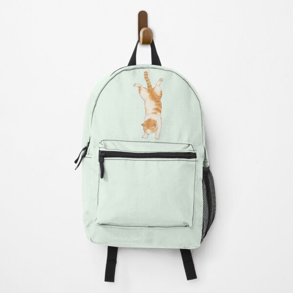Item preview, Funny Handstand Orange Tabby Cat Illustration designed and sold by bosamji.