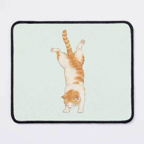 Item preview, Funny Handstand Orange Tabby Cat Illustration designed and sold by bosamji.