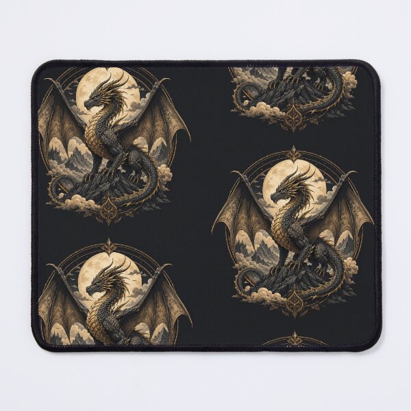 Item preview, Majestic Dragon Fantasy Art – Epic Mythical Dragon Illustration designed and sold by Astravox.