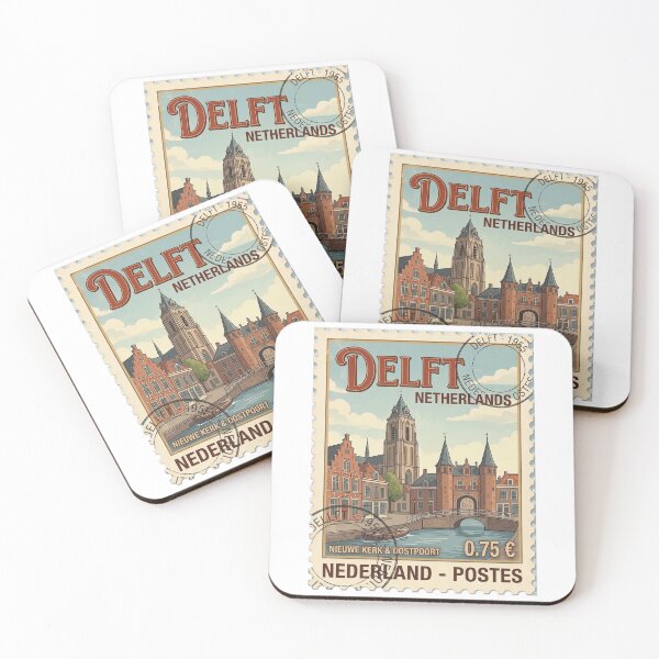 Item preview, Vintage Delft Netherlands Travel Stamp City Gate designed and sold by k3rstman1.