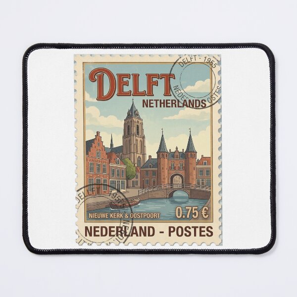 Item preview, Vintage Delft Netherlands Travel Stamp City Gate designed and sold by k3rstman1.