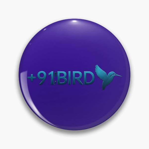 Item preview, +91BIRD First Logo (Yokohama Blue) designed and sold by Plus91BIRD.