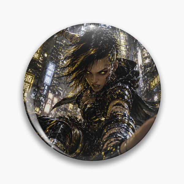 Item preview, Futuristic Cyberpunk Woman Luxury Digital HUD Frame Design designed and sold by BorgSpareParts.