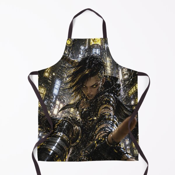 Item preview, Futuristic Cyberpunk Woman Luxury Digital HUD Frame Design designed and sold by BorgSpareParts.