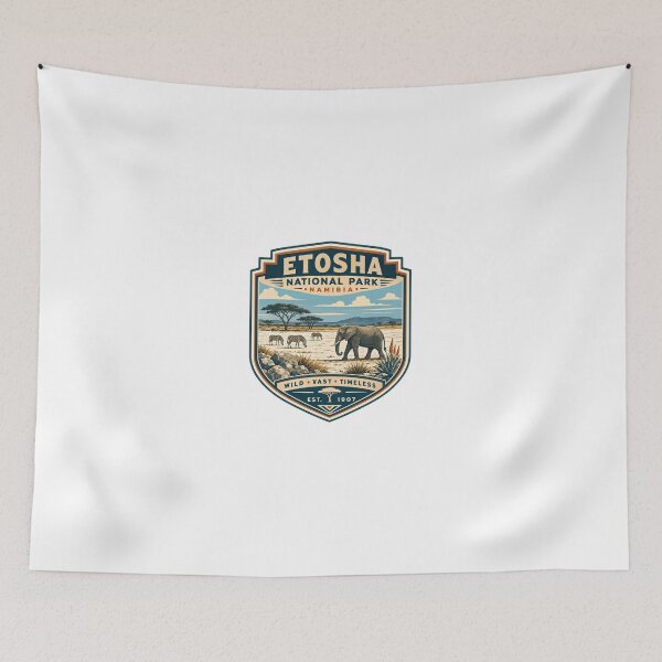 Item preview, Etosha National Park Namibia Wild Vast Timeless Est. 1907 African Safari Travel Wildlife Lover designed and sold by Simsimah26Parks.