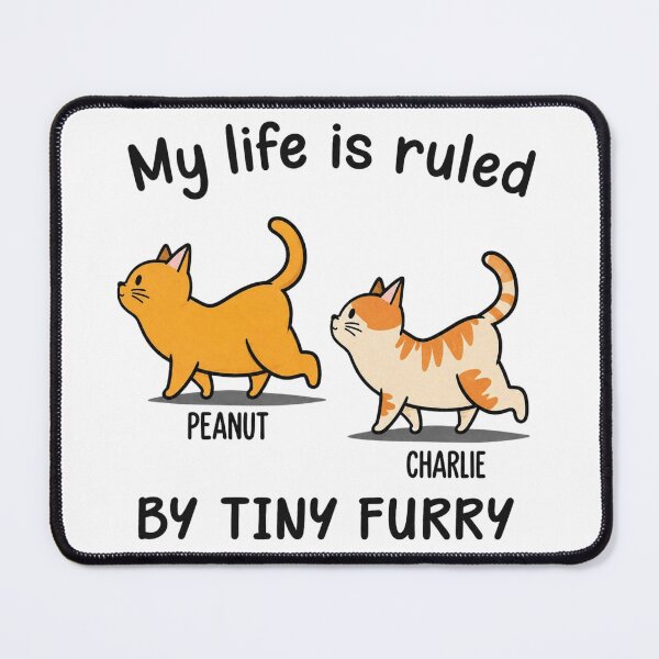 Item preview, My Life Is Ruled by Cats | Personalized Cat Lover Unisex T-Shirt | Cute Custom Pet Gift | Funny Cat Mom & Cat Dad Design designed and sold by Mirai_Art ⭐⭐⭐⭐.
