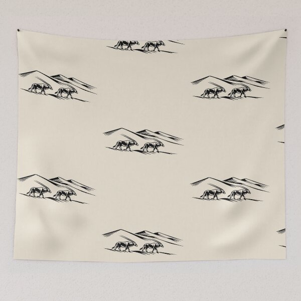 Item preview, Gemsbok Among The Dunes - Desert Wildlife Graphic designed and sold by JonelCrafts.