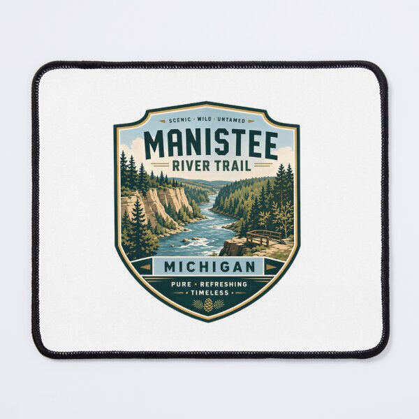 Item preview, Manistee River Trail Michigan Hiking Outdoors Adventure designed and sold by Simsimah26Parks.