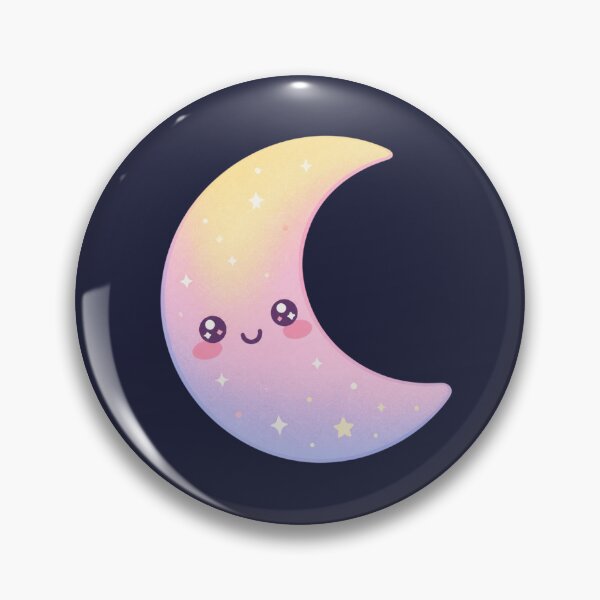 Item preview, Pastel Crescent Moon – Cute Kawaii Icon Sticker designed and sold by Cerys-GS.