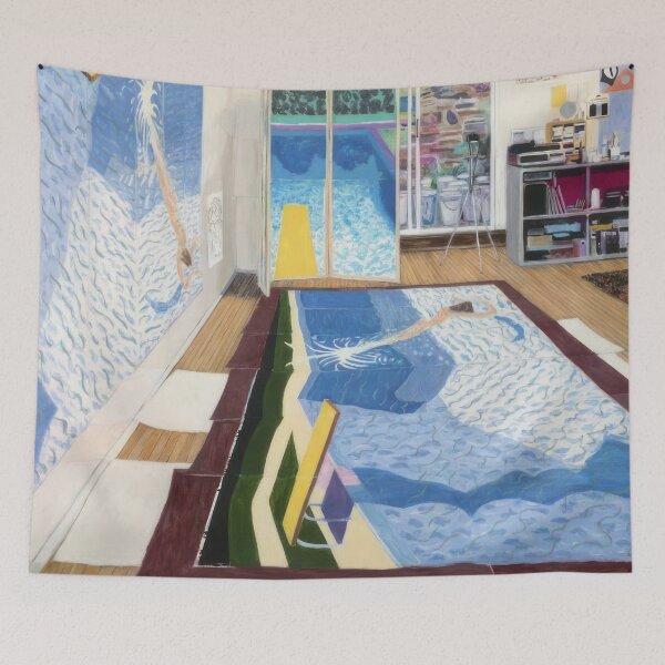 Item preview, David Hockney abstract, David Hockney art, David Hockney artist, David Hockney artwork, David Hockney beach, David Hockney blue, David Hockney brushstrokes designed and sold by Russemar.