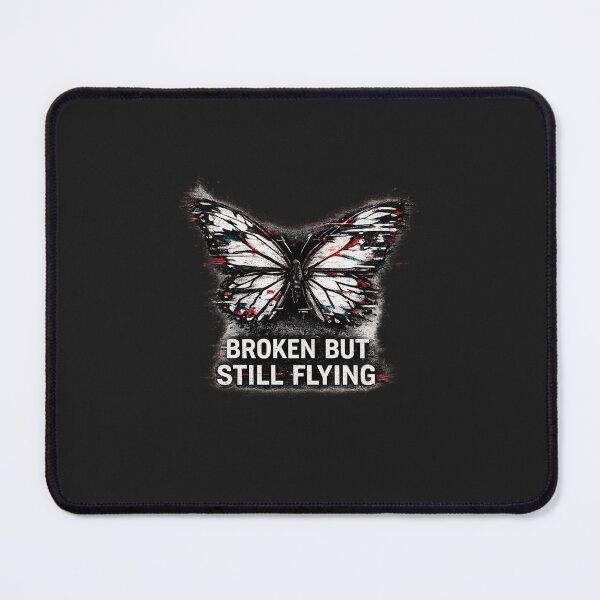 Item preview, BROKEN BUT STILL FLYING – Glitch Butterfly Dark Aesthetic Design designed and sold by UnglaublichGut.