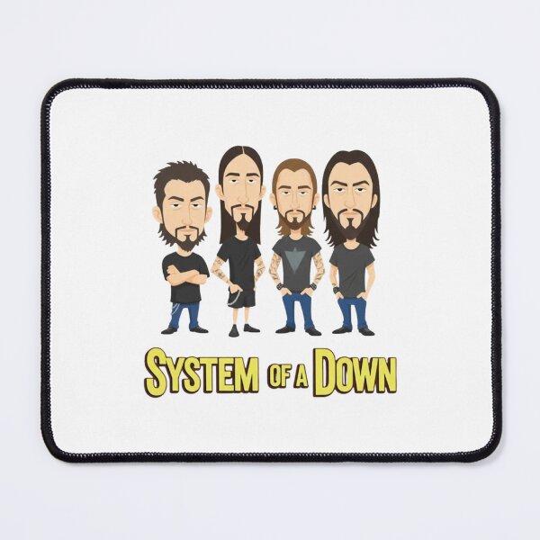 Item preview, System Of A Down Band Members Cartoon - System Of Down designed and sold by RawoMimi.