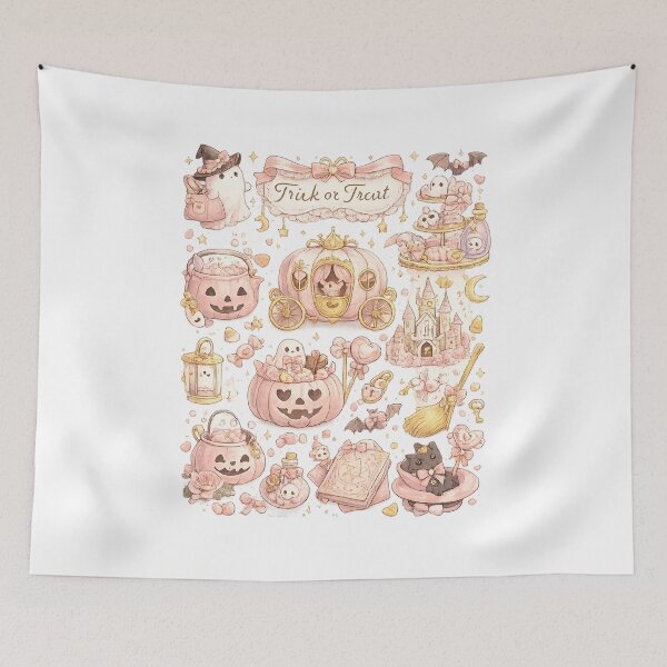 Item preview, Pastel Halloween Cottagecore | Cute Pink Spooky designed and sold by Blush and Bloom.
