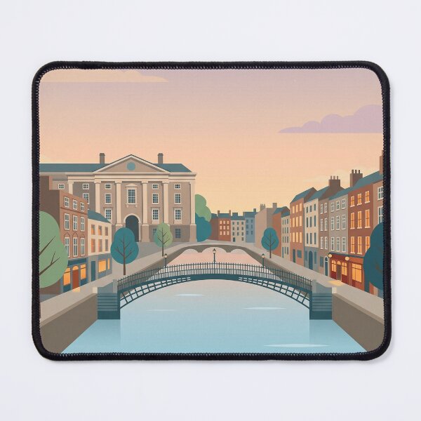 Item preview, Dublin Ireland Sunset Travel Poster designed and sold by gerardimedina.