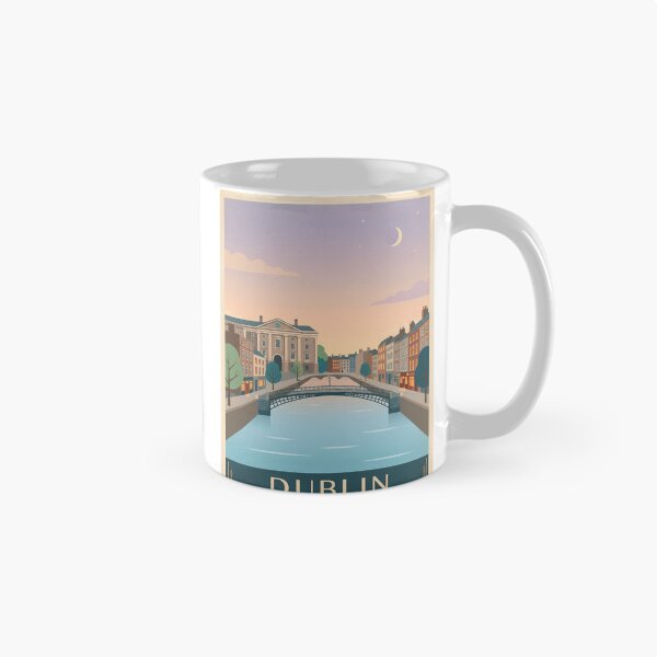 Item preview, Dublin Ireland Sunset Travel Poster designed and sold by gerardimedina.