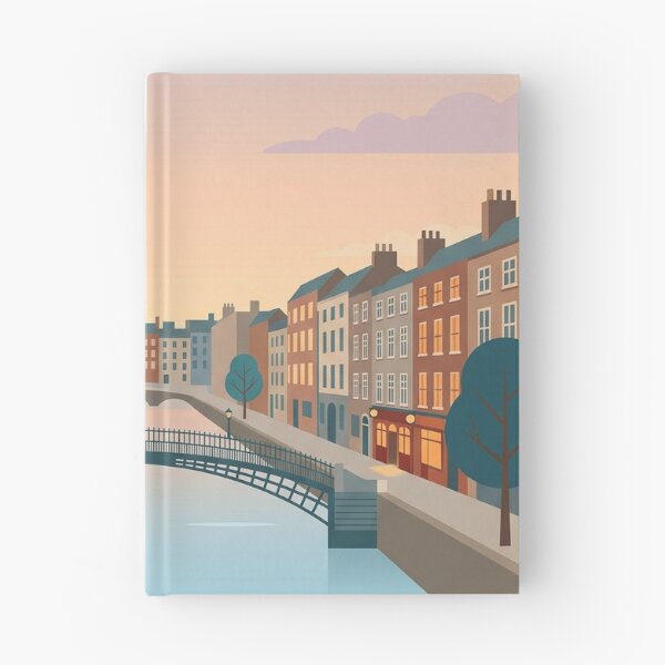 Item preview, Dublin Ireland Sunset Travel Poster designed and sold by gerardimedina.