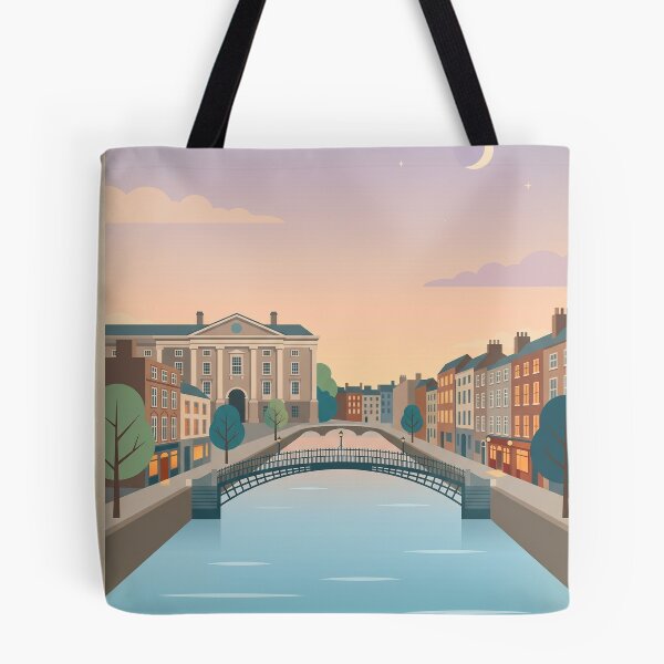 Item preview, Dublin Ireland Sunset Travel Poster designed and sold by gerardimedina.