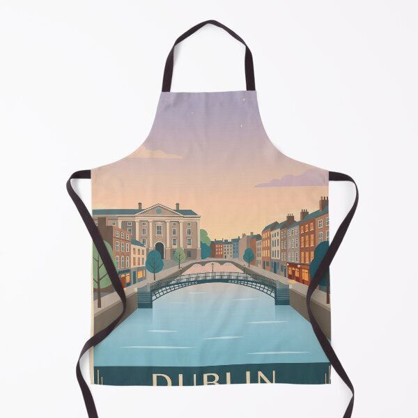Item preview, Dublin Ireland Sunset Travel Poster designed and sold by gerardimedina.