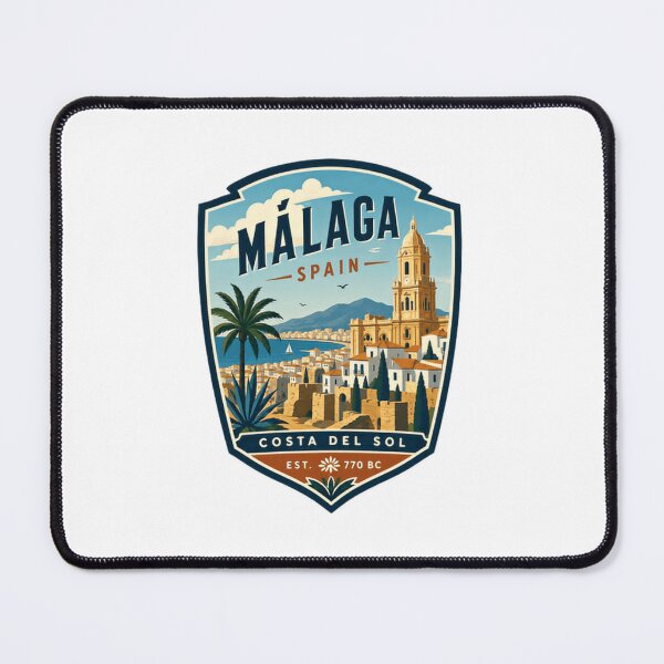 Item preview, Málaga Spain Costa Del Sol Est. 770 BC Spanish City Travel Vacation Souvenir designed and sold by Simsimah26Parks.