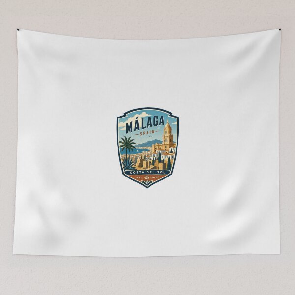 Item preview, Málaga Spain Costa Del Sol Est. 770 BC Spanish City Travel Vacation Souvenir designed and sold by Simsimah26Parks.