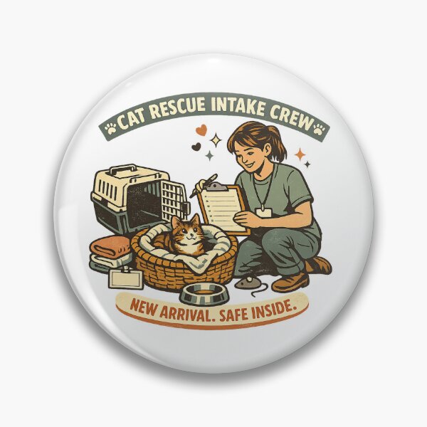 Item preview, Cat Rescue Intake Crew – New Arrival Safe Inside designed and sold by Concrete Coffee Studio.