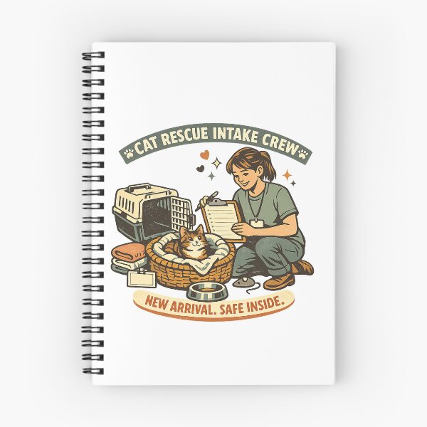 Item preview, Cat Rescue Intake Crew – New Arrival Safe Inside designed and sold by Concrete Coffee Studio.